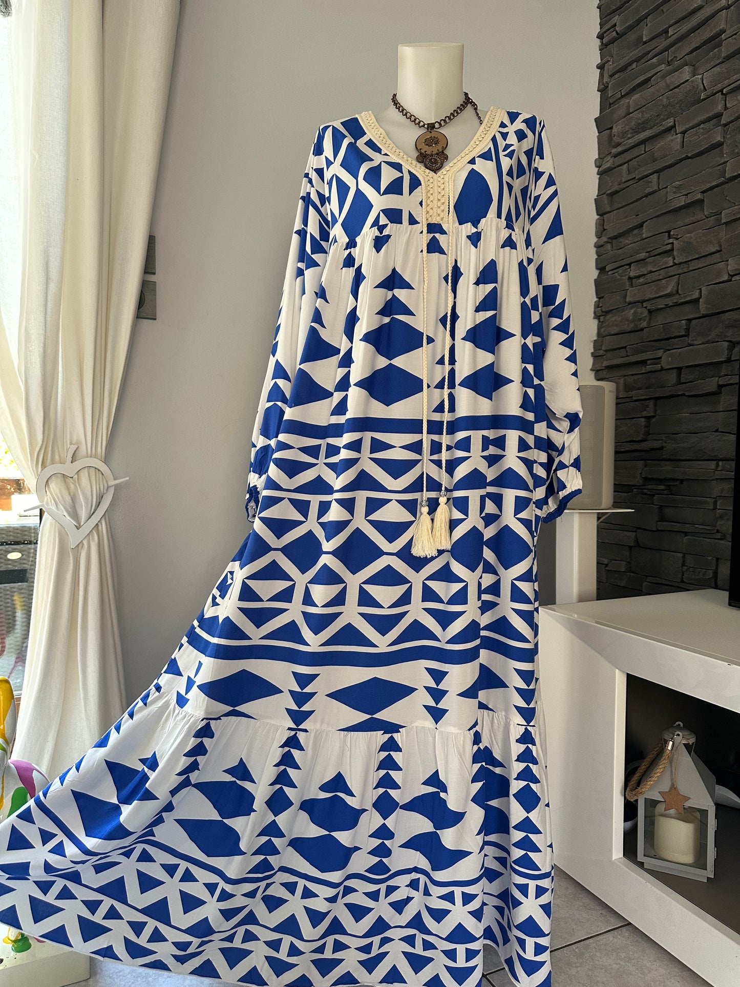 Robe Sandy bleu roi (taille 48 à 56)