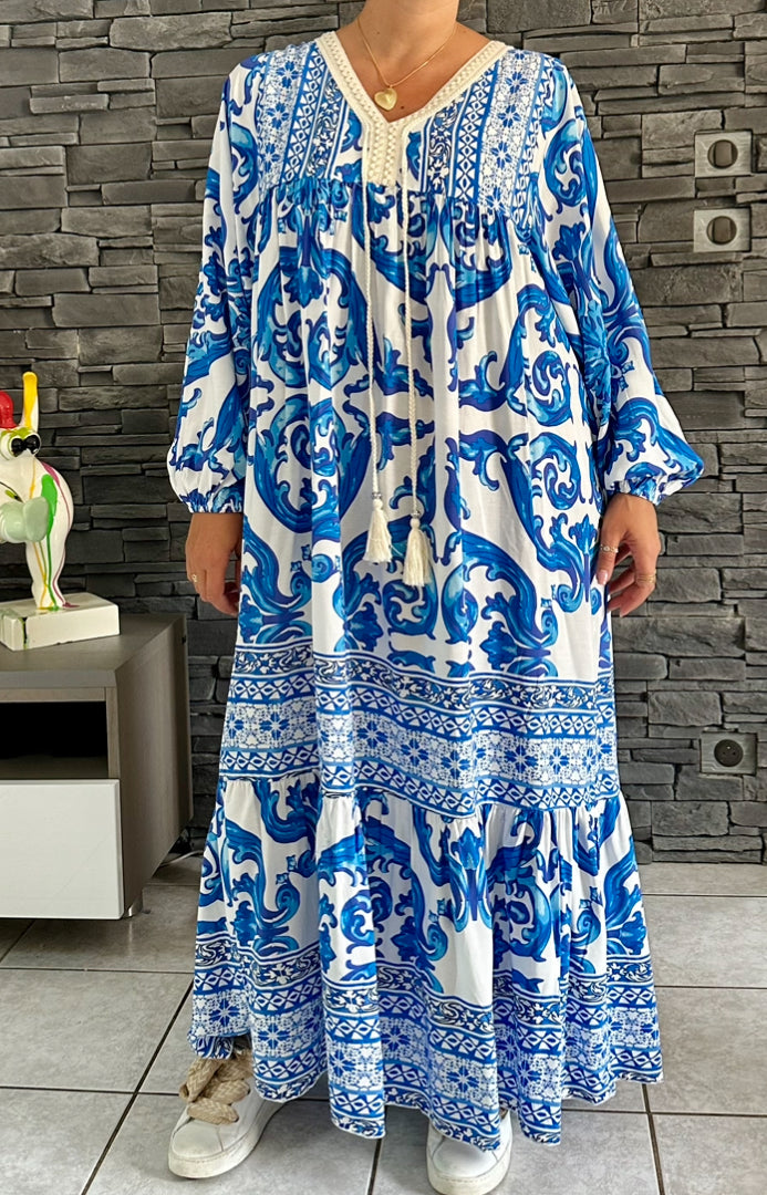 Robe Silas bleu roi (taille 48 à 56)