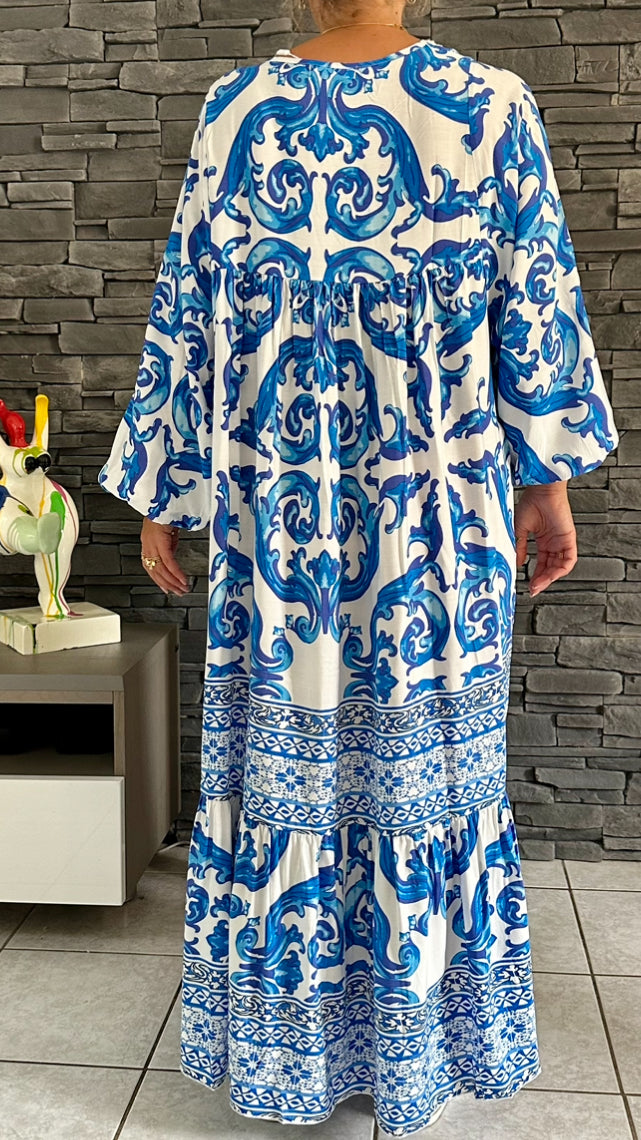 Robe Silas bleu roi (taille 48 à 56)