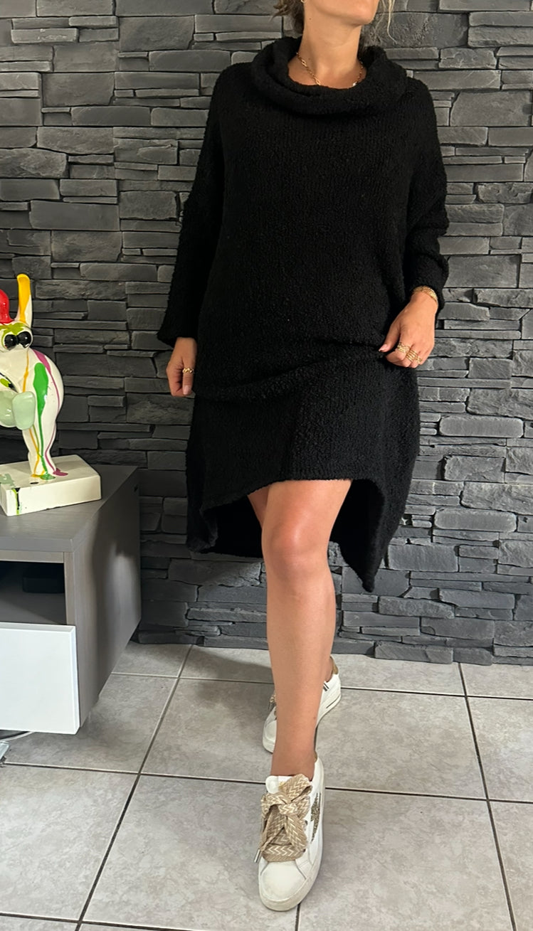 Robe pull Anita noire (taille unique jusqu'au 54)