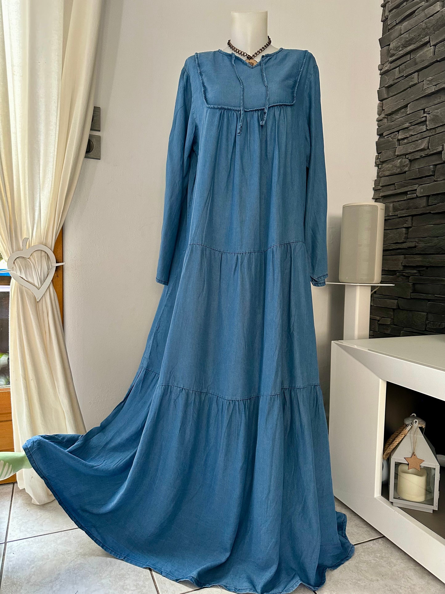 Robe Léna jean clair (taille 48/50)