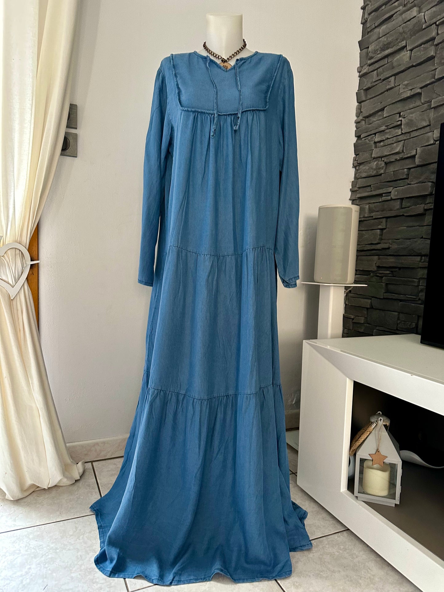 Robe Léna jean clair (taille 48/50)