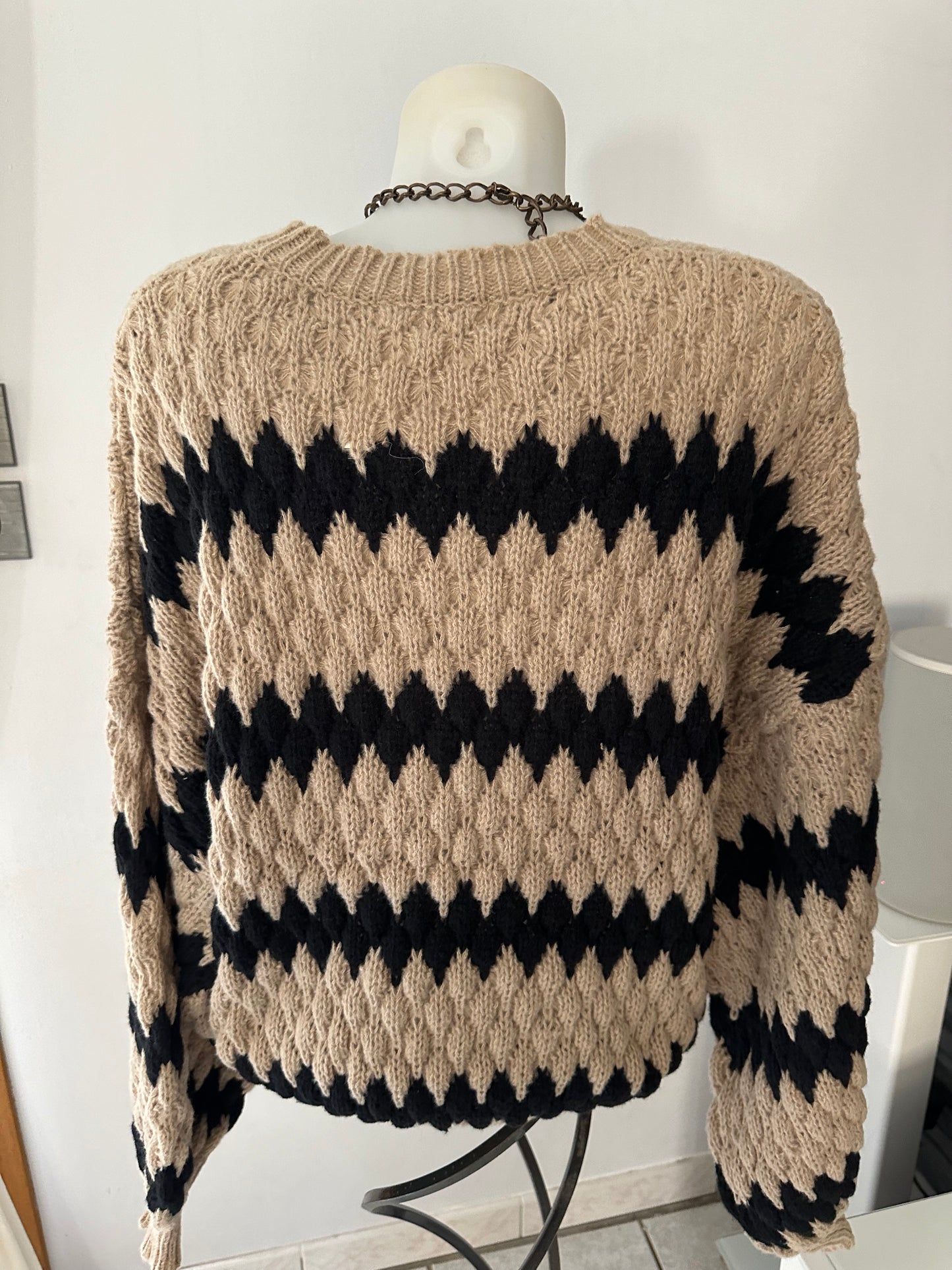 Pull Maya marron (taille unique jusqu’au 46/48)