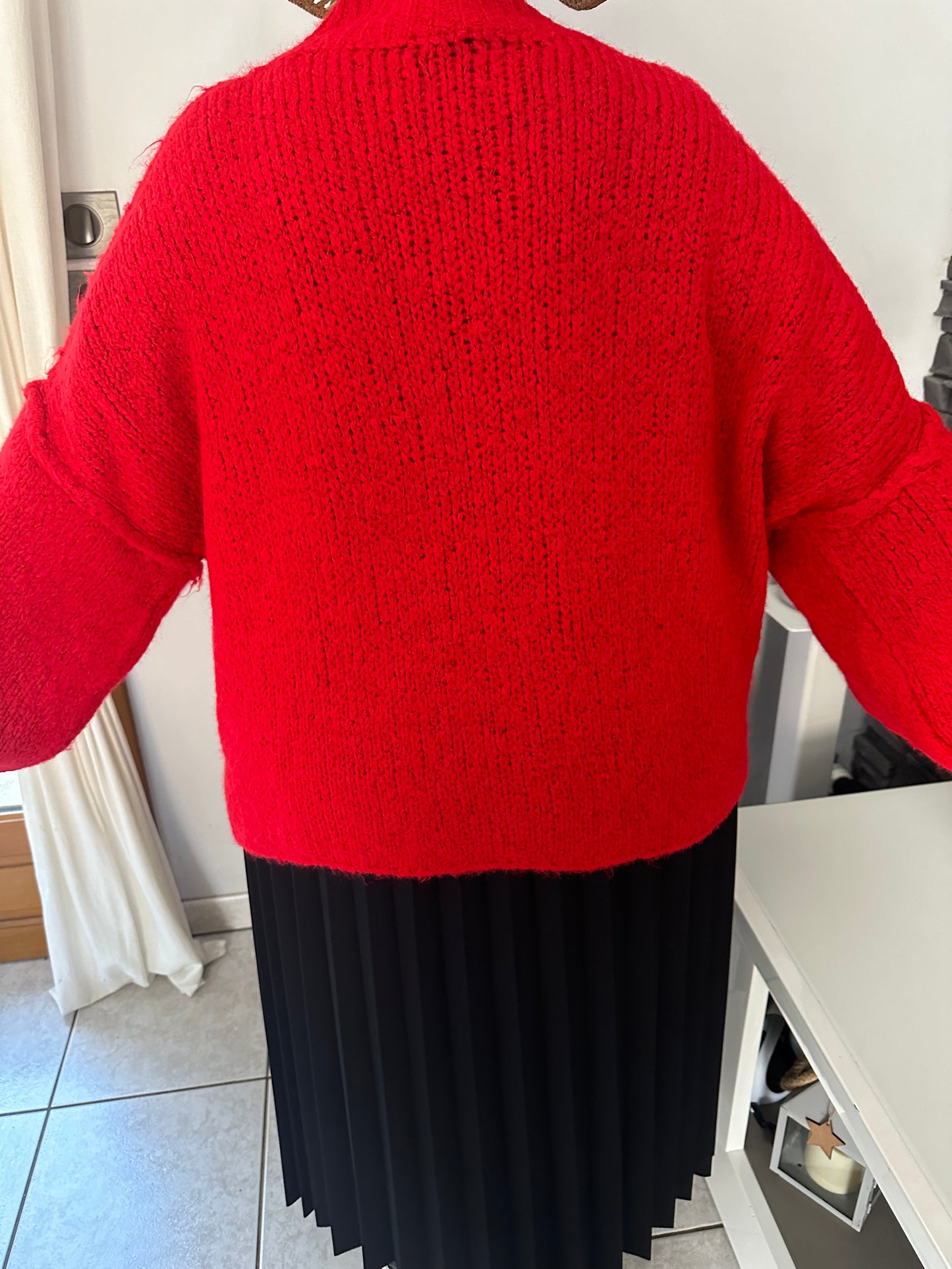 Pull Loulou rouge (taille unique jusqu'au 52)