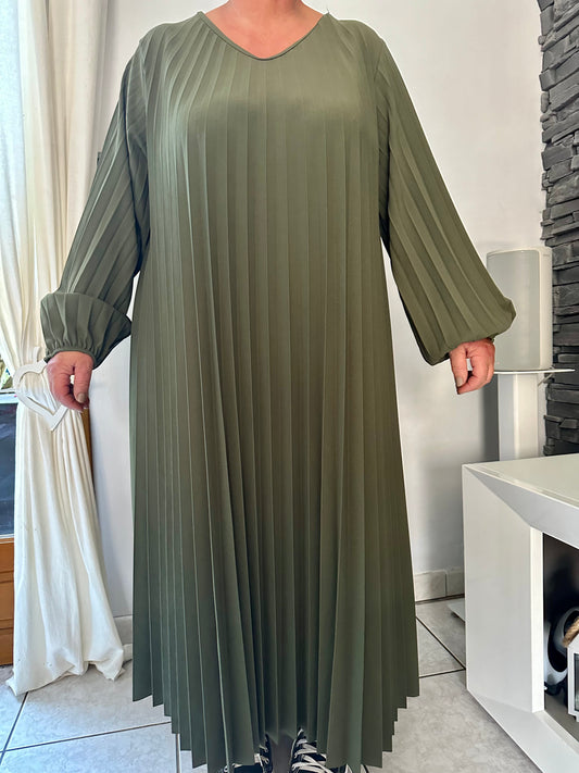 Robe Ava kaki (taille unique jusqu'au 54)