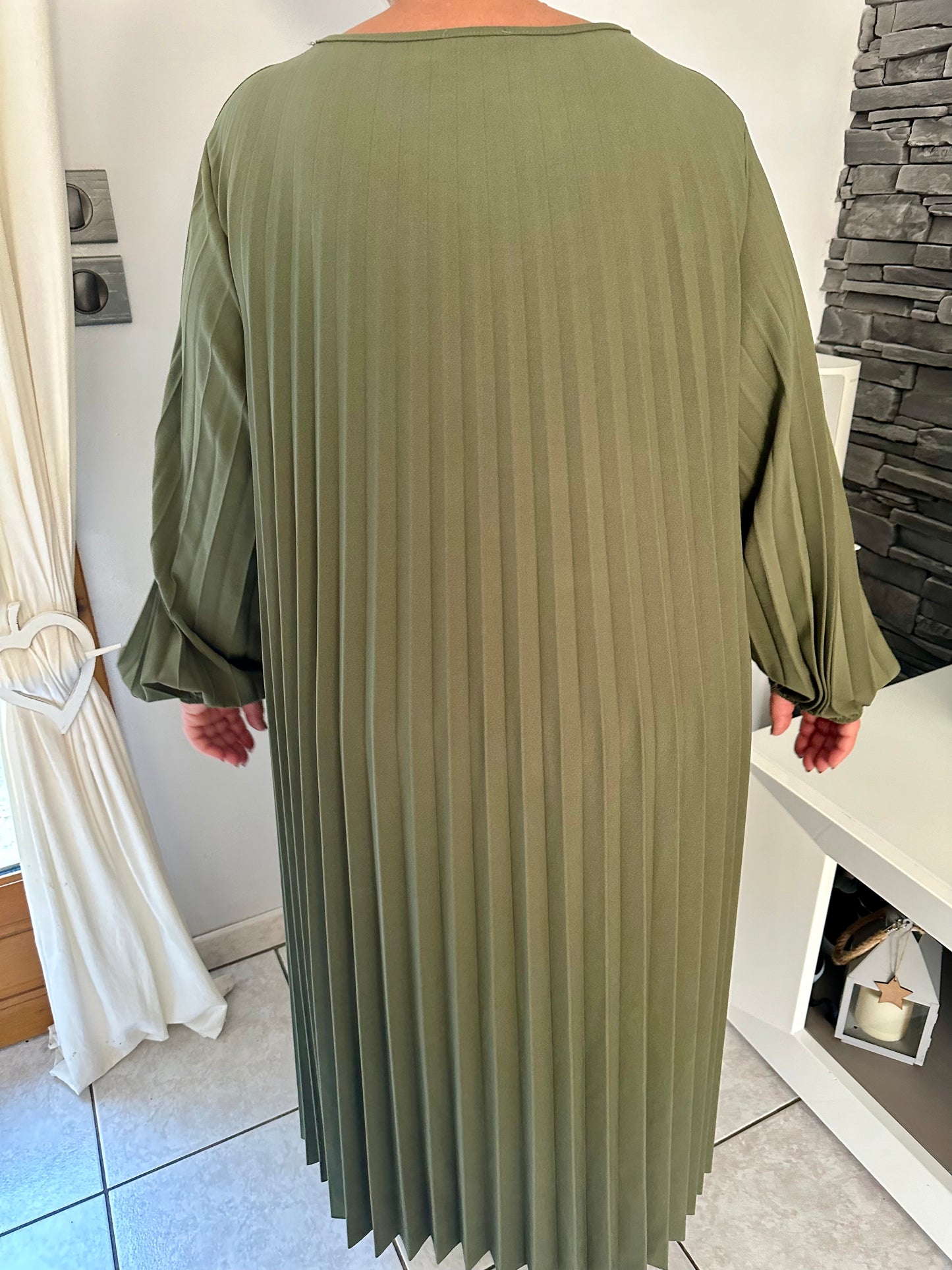 Robe Ava kaki (taille unique jusqu'au 54)