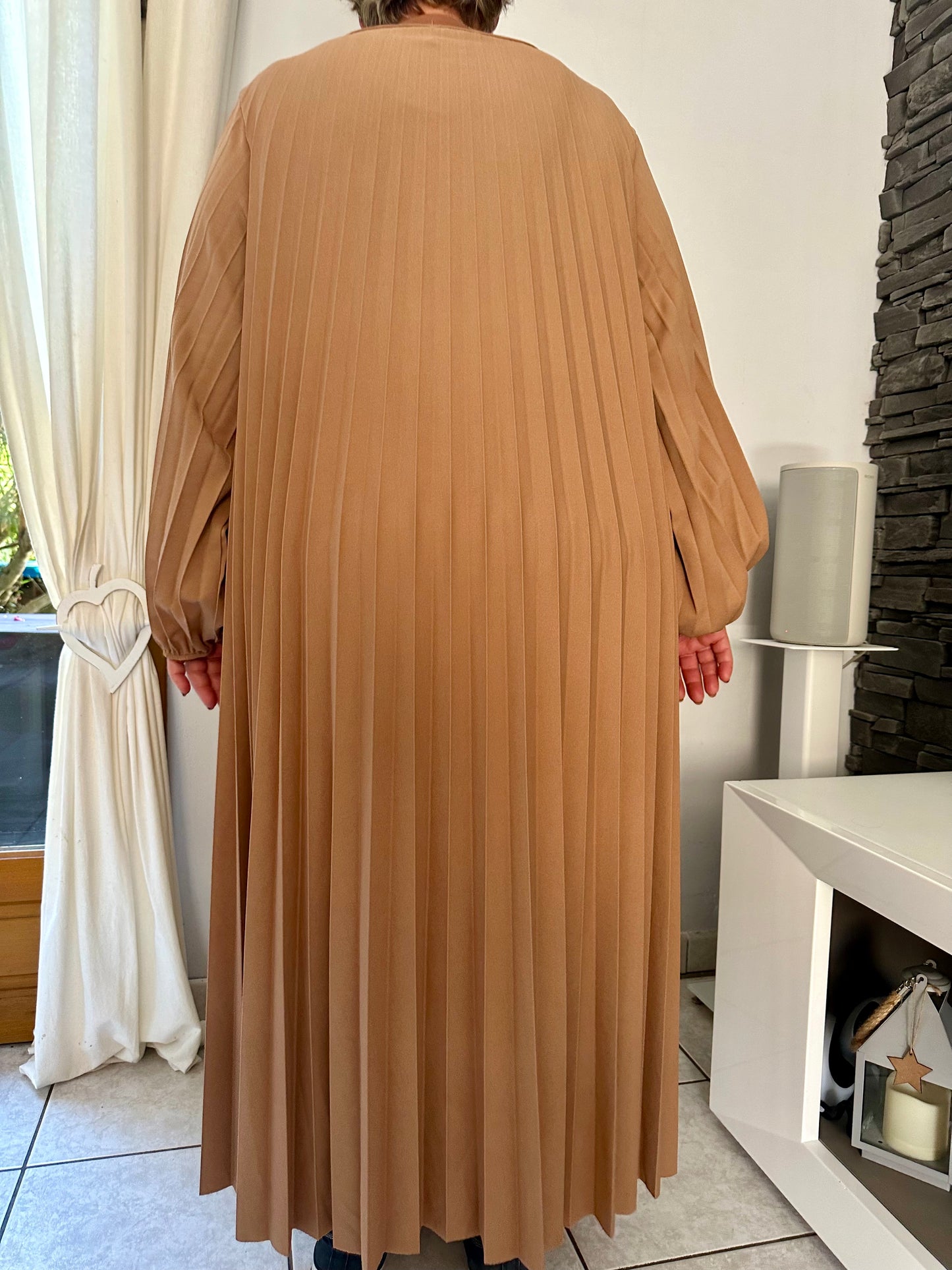 Robe Ava camel (taille unique jusqu'au 54)